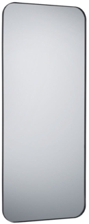 Rahmenspiegel Britta , Glas, Metall , Schwarz, Verspiegelt , 70 x 170 x 0 cm