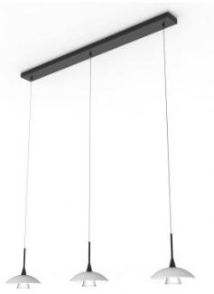 Steinhauer LED Hängelampe Tallerken 2654ZW Schwarz