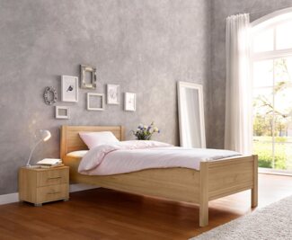 priess Bett Husum Schlafzimmer Jugendzimmer Rahmenbett, mit Komforthöhe verschiedene Ausführungen hochwertige Premium Qualität