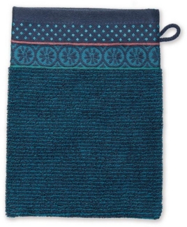 PiP Studio Waschlappen Soft Zellige_Dark Blue_UV_UV_16x22 3 Waschlappen 16 x 22 cm, Baumwolle (1-St), Wachlappen Waschhandschuh