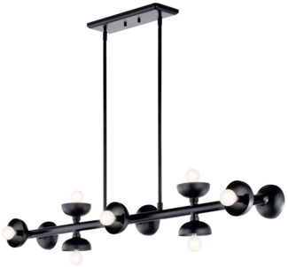 Elstead Lighting Palta Pendelleuchte 10-flammig Satinschwarz E14