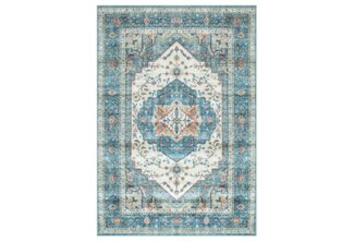 IDIMEX Teppich TRADITIONAL, Wohnzimmerteppich 160x230cm orientalisches Design vintage türkis