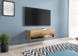 TV-Lowboard Jumbo 100, mit RGB LED Beleuchtung farbig, Farbe: Wotan