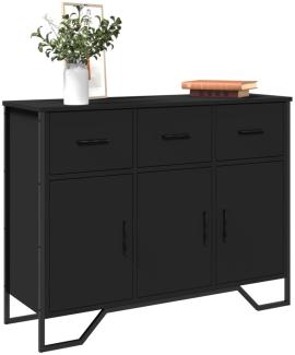 vidaXL Sideboard Schwarz 97x32,5x74,5 cm Holzwerkstoff 848559