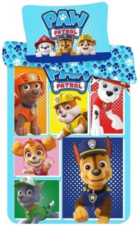 PAW PATROL Kinderbettwäsche Paw Patrol, Renforcé, 2 teilig, mit Reißverschluss