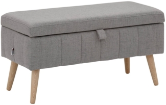 INOSIGN Truhenbank AMIRA Sitzbank mit Stauraum, Maße B/T/H: 81/36/43 cm, mit Staufach, in 3 Bezugsqualitäten mit feiner Steppung