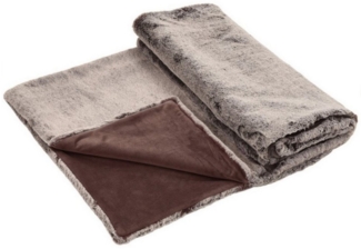 Eskimo Webpelzdecke Wohndecke Felldecke Koala braun 150x200