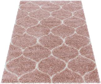 Shaggy Teppich SALSA ROSE 140 X 200cm Rechteck