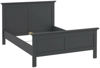 Dmora Doppelbett Phanfone, Struktur des Lagerbetts, Sommier mit Abdeckung, Bettrahmen aus Stoff, 201x158 h110 cm, Grau
