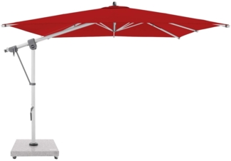 Doppler Expert 300 x 300 cm Pendelschirm Sonnenschirm 8 Farbvarianten Ampelschirm 465247 T809 Rot