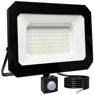 Novostella LED Flutlichtstrahler, LED fest integriert, Tageslichtweiß, Scheinwerfer IP65 Wasserdicht mit 1,5M Stromkabel