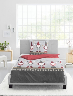 BIERBAUM Bettwäsche 4104, Biber, 2 teilig, Mako-Satin und Biber, 100% Baumwolle, pflegeleicht, kuschelig weich