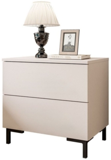 Lookway Nachttisch LINA Kaschmir mit LED Beleuchtung, Breite 55cm