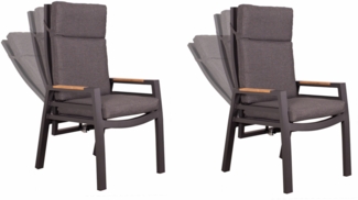 deVries 2x Dining/Relax-Sessel "MONTANA" 2 Stück, inkl. extra dicken ca. 8cm Sitz- und Rückenpolster