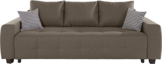 COLLECTION AB Schlafsofa Bella, mit Bettfunktion und Bettkasten, inkl. loser Rücken- und Zierkissen