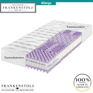 Frankenstolz Allergo Matratze perfekt für Allergiker 140x200 cm, H2, Kaltschaum