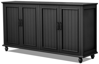 UEV Sideboard Groß, Kommode mit 4 Türen, Mehrzweckschrank, Schlafzimmer Möbel (Moderner Buffetschrank für Esszimmer und Wohnzimmer, Aufbewarhungsschrank), Vintage 157x41x81cm Highboard TV Schrank Verstellbare Ablage