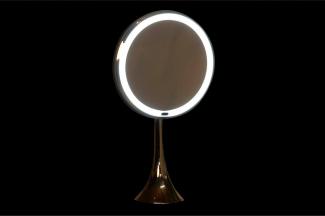 Vergrößerungsspiegel mit LED DKD Home Decor Silberfarben Metall 20 x 11 x 37 cm