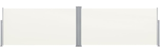 vidaXL Ausziehbare Seitenmarkise 160x600 cm Creme 42179