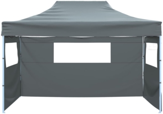 vidaXL Faltzelt mit 3 Wänden 431x291x315 cm Anthrazit 44973