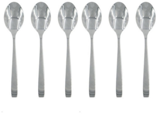 Michelino Suppenlöffel Menülöffel 6er Set Louisa (6 Stück), Esslöffel