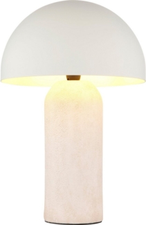 homsy by Ana Johnson Tischleuchte LUMEVA Pilz Lampe, Leuchtmittel wechselbar, ohne Leuchtmittel, warmweiß - kaltweiß, Keramik, Pilzleuchte, Höhe 38cm, beige, Metall, E14 Fassung