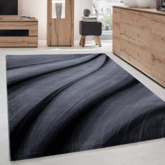 Carpettex Designteppich Abstrakt Wellen Design, Läufer, Höhe: 12 mm, Modern Kurzflor Teppich Wohnzimmer Abstrakt Wellen Design Pflegeleicht