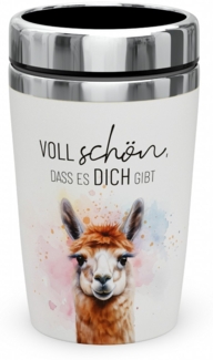 Thermobecher Isolierbecher Kaffeebecher To Go 240ml la vida Lama 3888061