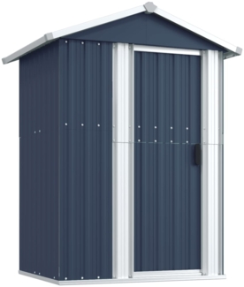 vidaXL Geräteschuppen Anthrazit 126x97,5x177 cm Verzinkter Stahl 316235