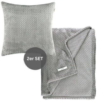 Esprit Tagesdecke COMFY-2 Wohndecke Set, 140 x 190 cm in Grau