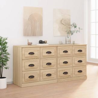 vidaXL Sideboards 2 Stk. Sonoma-Eiche Holzwerkstoff 3185282