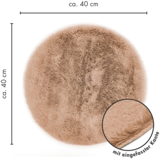 LUXOR living Stuhlkissen Sitzauflage Novara, Kunstfell, eckig oder rund erhältlich, sehr weich, auch als 4er Set
