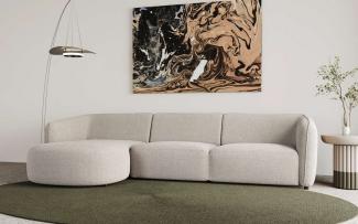 andas Ecksofa Ostrup, schlichtes modernes Design, in verschiedenen Farben