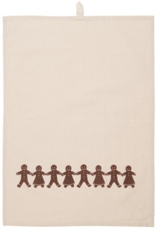 Ib Laursen Geschirrtuch Stillenat, Farbe: Naturfarben, Motiv: Lebkuchenmännchen