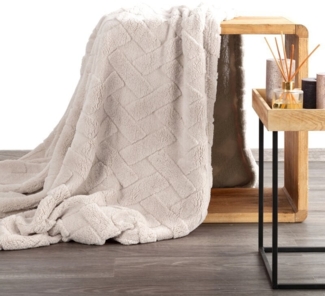 Wohndecke CARO, Design91, Karierte Kuscheldecke ideales Geschenk Weiche, warme Decke