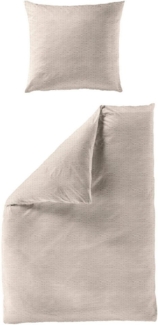 BIERBAUM Bettwäsche 4134, Seersucker, 2 teilig, Premium Mako-Satin Seersucker, 100 % Baumwolle, bügelfrei