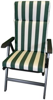 Hochlehner-Auflage LORD grün stripes 120x50x9cm