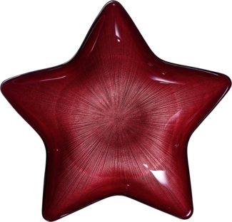 Servierteller 29cm Starlight rot Stern