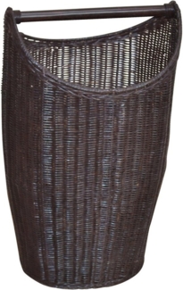 Wäschekorb/Rattankorb "Aron" mit Griff, braun