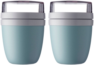 Mepal ELLIPSE Lunchpot 500 + 200 ml Nordic Green 2er Set