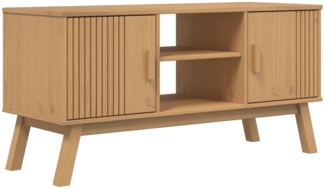 vidaXL TV-Schrank OLDEN Braun 114x43x57 cm Massivholz Kiefer 358600