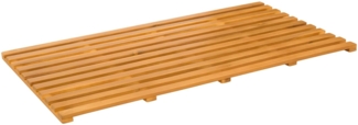 vidaXL Badematte Uni Braun 100x53 cm Holz 42025261