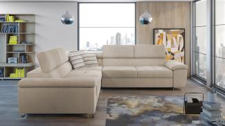 Ecksofa Cotere 2E2, Farbe: Uttario Velvet 2979 + Uttario Velvet 2979 + Senegal 825