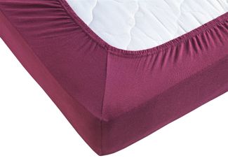 Visaggio Spannbettlaken Jersey aus 100% Baumwolle Boxspringbett / Wasserbett Spannbetttuch, Jersey, Gummizug: rundum, Spannbettlaken, für Matratzenhöhen bis 32 cm, Steghöhe 40 cm