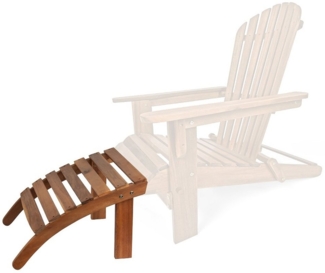 Casaria Gartenliege Braun, witterungsbeständig Akazienholz 160kg Belastbar Holzstreben Garten