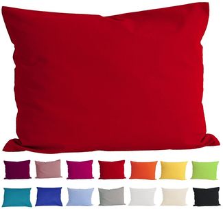 Kissenbezug ca. 40x60 cm rot 100% Baumwolle beties "Basic"