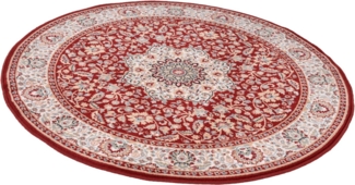 THEKO Wollteppich Dolna - 859, rund, Höhe: 10 mm, Kurzflor, reine Wolle, Orient-Optik