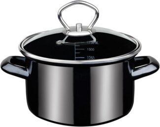 GSW Fleischtopf Profi-Black-Star, Stahl-Emaille (1-tlg), Induktion