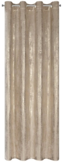 Eurofirany Vorhang Glamour Vorhänge zum Wohnzimmer Kräuselband Tunnelzug, Ösen