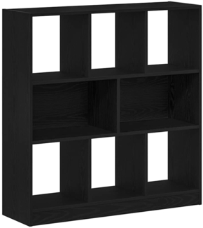 vidaXL Bücherregal Schwarz Eichen-Optik 97,5x29,5x100 cm Holzwerkstoff 862403